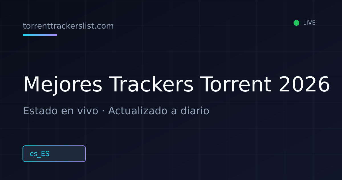 Mejores Trackers de Torrent 2026 — Lista Actualizada